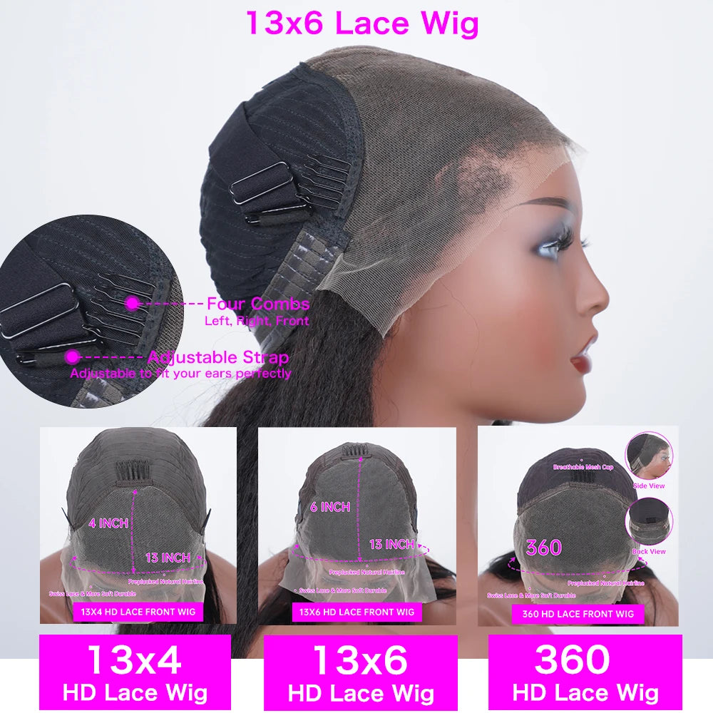 32-40 inch Body Wave 360 Lace Frontal Wigs